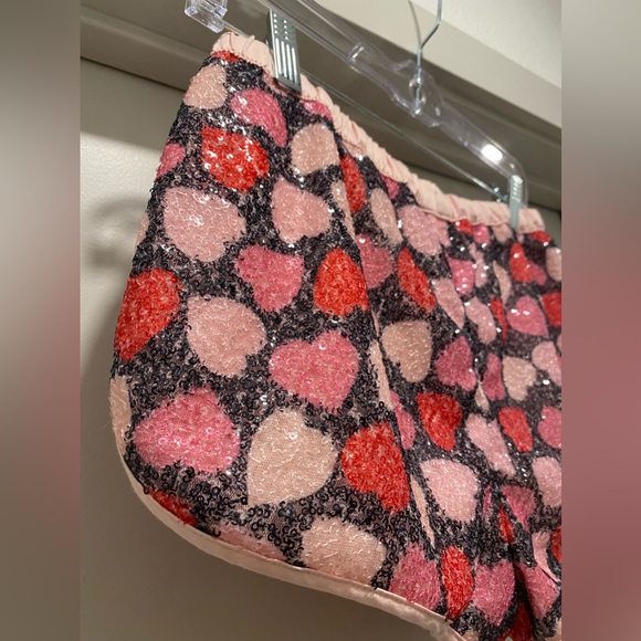 Victoria's Secret Red & Pink Sequin Heart Print Dolphin-Hem Sleep Shorts - XS - Picture 11 of 14